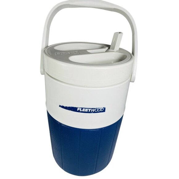 Vintage Coleman Fleetwood 1 Gallon Water Cooler Jug With Spout Handle #5596 Blue - Picture 1 of 10